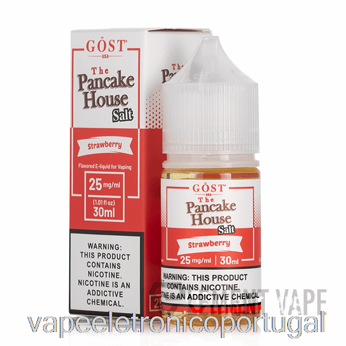 Vape Eletronico Sais De Morango - The Pancake House - Gost Vapor - 30ml 25mg